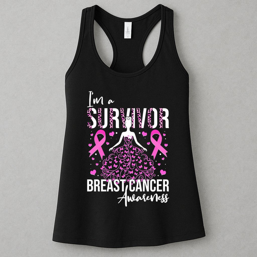 I'm A Survivor Breast Cancer Awareness Womens Tank Top