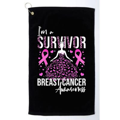 I'm A Survivor Breast Cancer Awareness Golf Towel