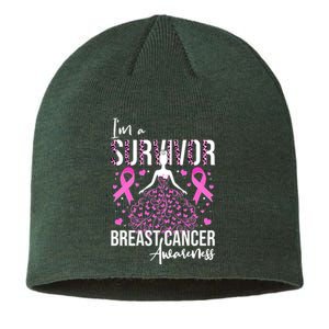 I'm A Survivor Breast Cancer Awareness Sustainable Beanie