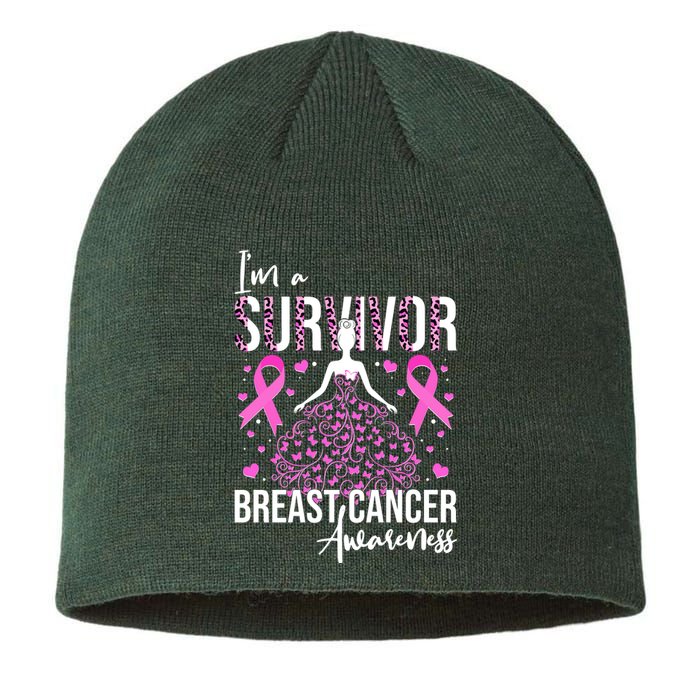 I'm A Survivor Breast Cancer Awareness Sustainable Beanie