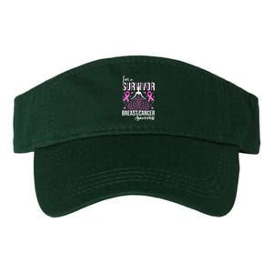 I'm A Survivor Breast Cancer Awareness Valucap Bio-Washed Visor