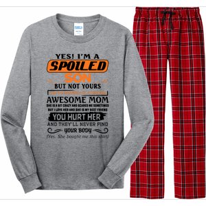 I'm A Spoiled Son Of A Freaking Awesome Mom Great Gift Long Sleeve Pajama Set