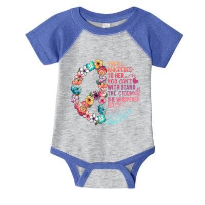 I Am Storm They Whispered Her You CanT Withstand Feminist Gift Infant Baby Jersey Bodysuit