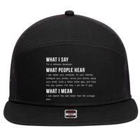 I'm A Software Developer Funny Programming 7 Panel Mesh Trucker Snapback Hat