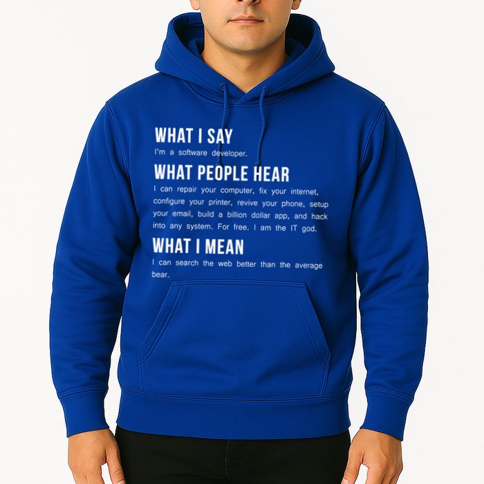 I'm A Software Developer Funny Programming Hoodie