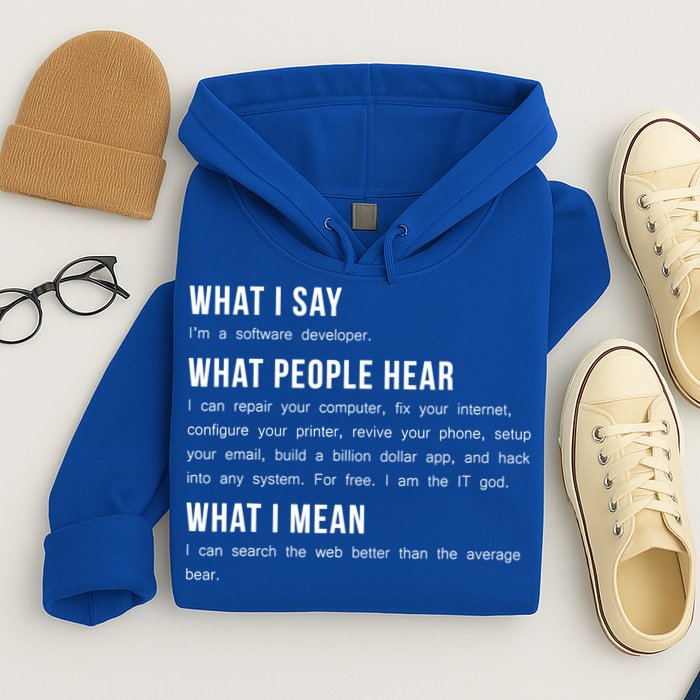 I'm A Software Developer Funny Programming Hoodie