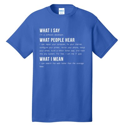 I'm A Software Developer Funny Programming Tall T-Shirt