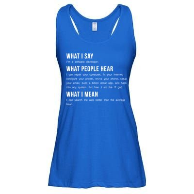 I'm A Software Developer Funny Programming Ladies Essential Flowy Tank