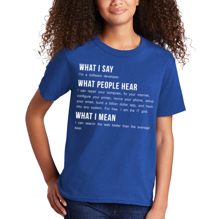I'm A Software Developer Funny Programming Kids T-Shirt
