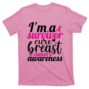 I'm A Survivor Cure Breast Cancer Awareness T-Shirt