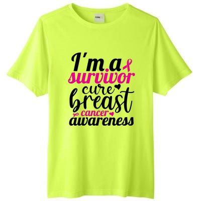 I'm A Survivor Cure Breast Cancer Awareness Tall Fusion ChromaSoft Performance T-Shirt