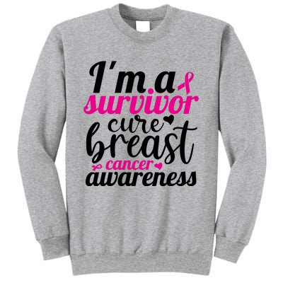 I'm A Survivor Cure Breast Cancer Awareness Sweatshirt