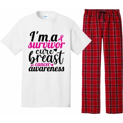 I'm A Survivor Cure Breast Cancer Awareness Pajama Set