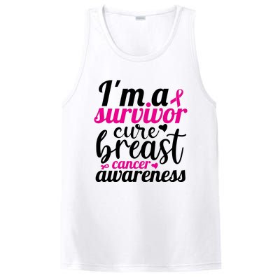 I'm A Survivor Cure Breast Cancer Awareness PosiCharge Competitor Tank