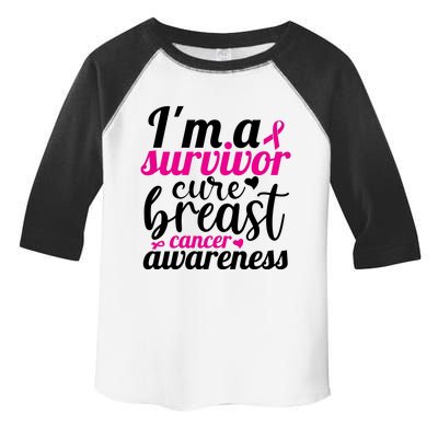 I'm A Survivor Cure Breast Cancer Awareness Toddler Fine Jersey T-Shirt