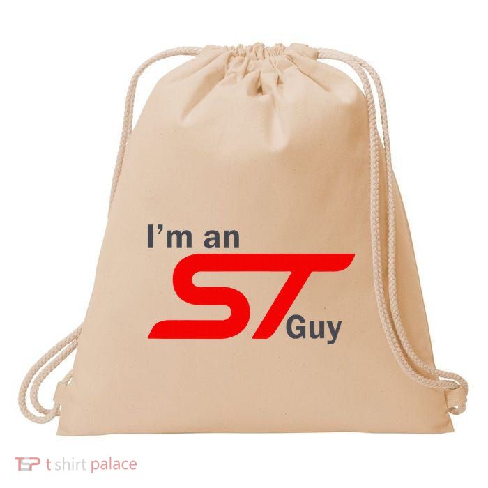IM An St Guy Funny Car Enthusiast Design Drawstring Bag