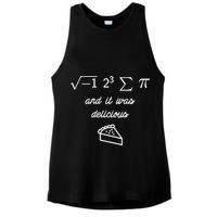 I Ate Some Pi (Pie) And It Was Delicious Happy Pi Day! Gift Ladies PosiCharge Tri-Blend Wicking Tank