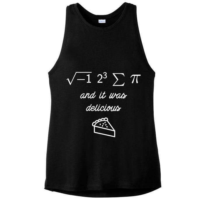 I Ate Some Pi (Pie) And It Was Delicious Happy Pi Day! Gift Ladies PosiCharge Tri-Blend Wicking Tank