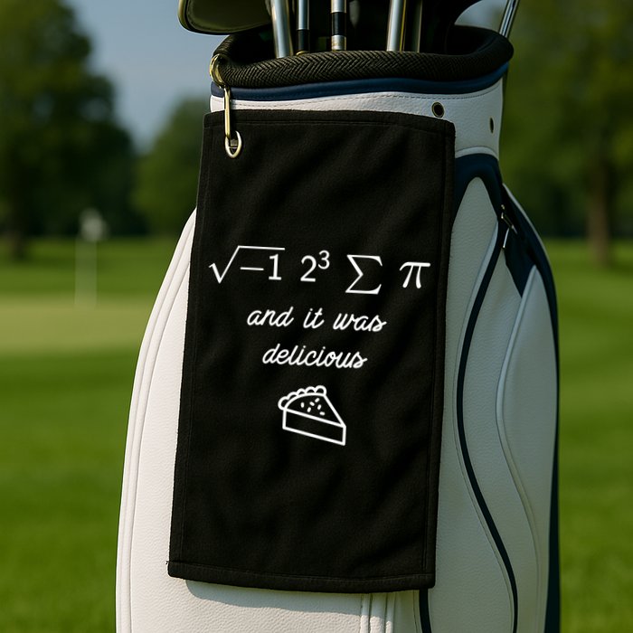 I Ate Some Pi (Pie) And It Was Delicious Happy Pi Day! Gift Golf Towel