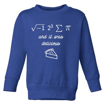I Ate Some Pi (Pie) And It Was Delicious Happy Pi Day! Gift Toddler Sweatshirt