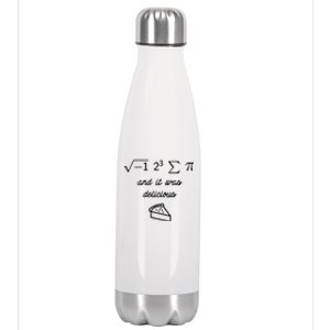 I Ate Some Pi (Pie) And It Was Delicious Happy Pi Day! Gift Stainless Steel Insulated Water Bottle