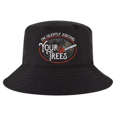 I Am Silently Judging Your Trees Arborist Tree Climbing Cool Comfort Performance Bucket Hat