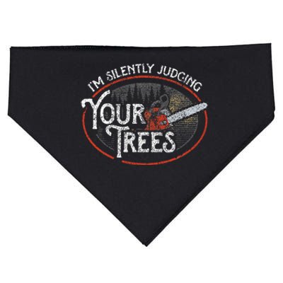 I Am Silently Judging Your Trees Arborist Tree Climbing USA-Made Doggie Bandana