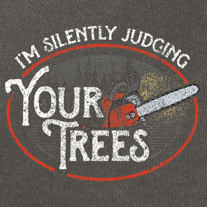 I Am Silently Judging Your Trees Arborist Tree Climbing Cotton Canvas Backpack
