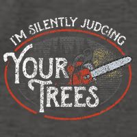 I Am Silently Judging Your Trees Arborist Tree Climbing Vector Backpack