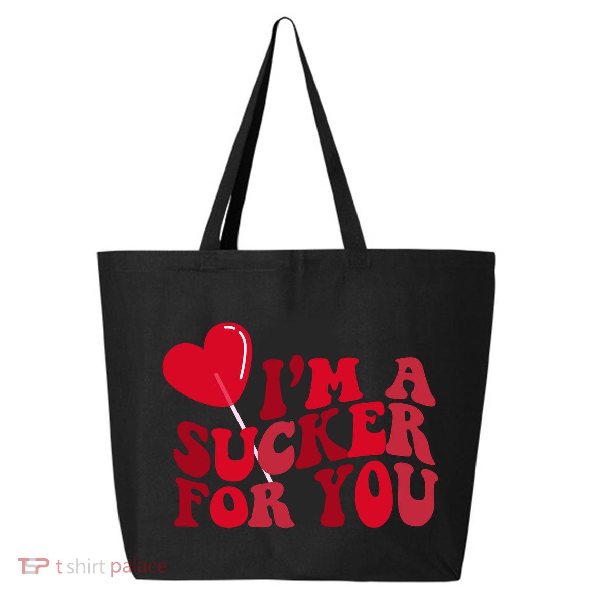 Im A Sucker For You Valentines Day Gift Retro 25L Jumbo Tote