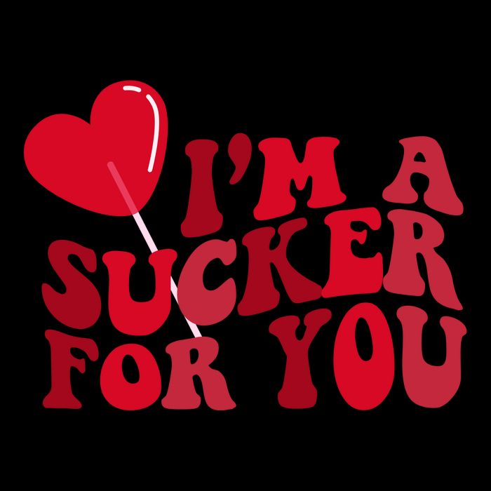 Im A Sucker For You Valentines Day Gift Retro Tall Hoodie