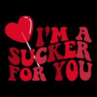 Im A Sucker For You Valentines Day Gift Retro Zip Tote Bag