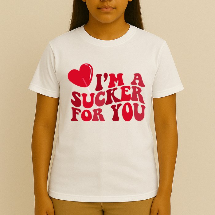Im A Sucker For You Valentines Day Gift Retro T-Shirt