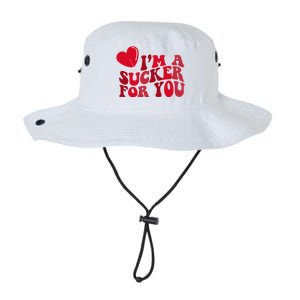 Im A Sucker For You Valentines Day Gift Retro Legacy Cool Fit Booney Bucket Hat