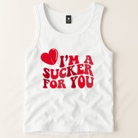 Im A Sucker For You Valentines Day Gift Retro Tank Top