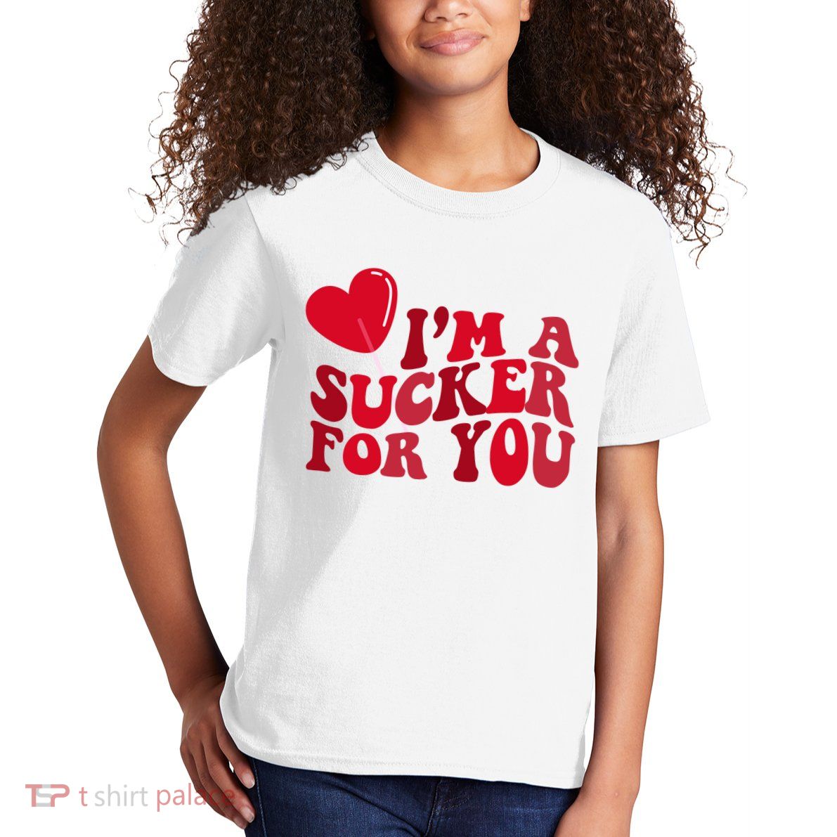 Im A Sucker For You Valentines Day Gift Retro Kids T-Shirt