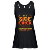 Im A Side Chick Thanksgiving Day Funny Turkey Leg Autumn Ladies Essential Flowy Tank