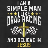 Im A Simple Man I Like Drag Racing And Jesus Drag Racing Adult Drive Performance Visor