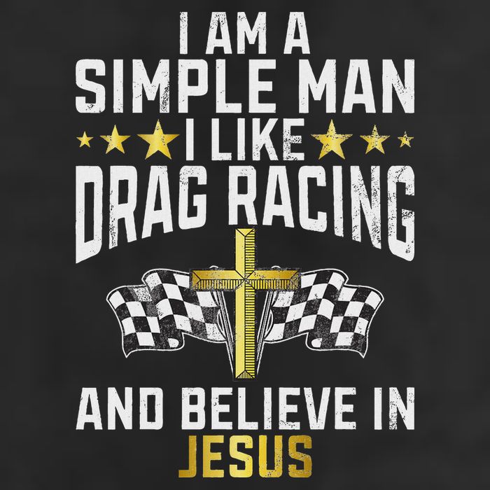 Im A Simple Man I Like Drag Racing And Jesus Drag Racing Golf Towel