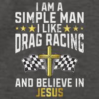 Im A Simple Man I Like Drag Racing And Jesus Drag Racing Vector Backpack