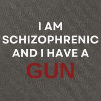 I Am Schizophrenic And I Have A Gun Cotton Canvas Backpack