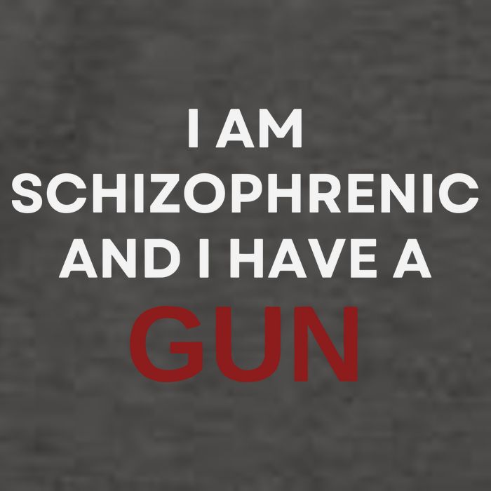 I Am Schizophrenic And I Have A Gun Vector Backpack