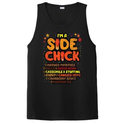 Im A Side Chick Thanksgiving Day Funny Turkey Leg Autumn PosiCharge Competitor Tank