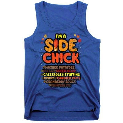 Im A Side Chick Thanksgiving Day Funny Turkey Leg Autumn Tank Top