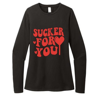 Im A Sucker For You Candy Heart Love Happy Valentines Day Womens CVC Long Sleeve Shirt