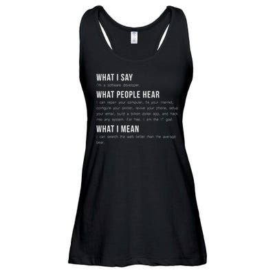 I'm A Software Developer Funny Programming Ladies Essential Flowy Tank