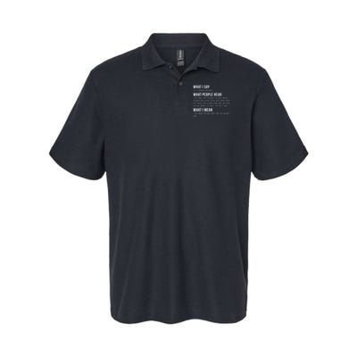 I'm A Software Developer Funny Programming Softstyle Adult Sport Polo