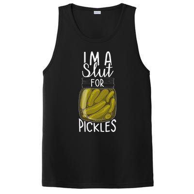 I'm A Slut For Pickles Funny Canned Pickle Addicts PosiCharge Competitor Tank