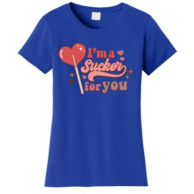 I’m A Sucker For You Funny Lollipop Valentine’s Day Gift Women's T-Shirt