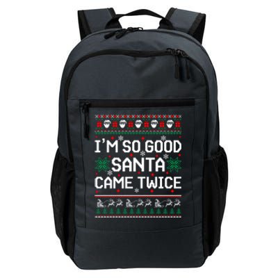 I Am So Good Santa Came Twice Couple Matching Christmas Gift Daily Commute Backpack